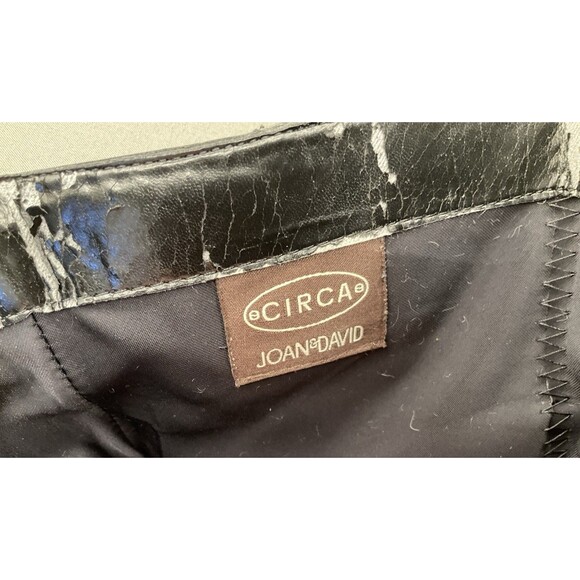 Joan & David CIRCA 7 M CJSKIP Black LEATHER Ankle Booties Boots~Gently Used - Picture 10 of 11